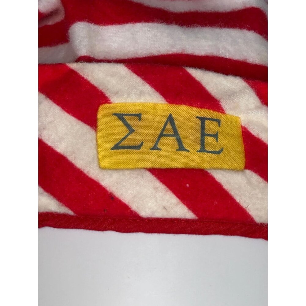 Vintage 1950s/60s Sigma Alpha Epsilon Pajama Party Flannel Night Shirt and Cap - Picture 9 of 10